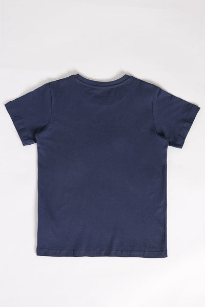 Navy Graphic Regular Fit T-Shirt