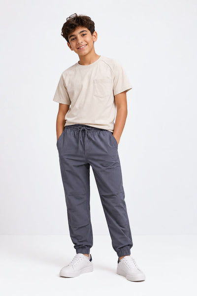 Tweens Boys Grey Denim Joggers