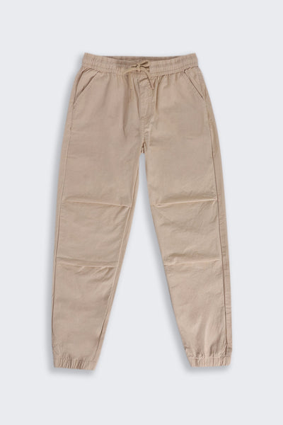 Tweens Boys Beige Essential Joggers