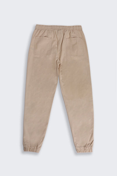 Tweens Boys Beige Essential Joggers