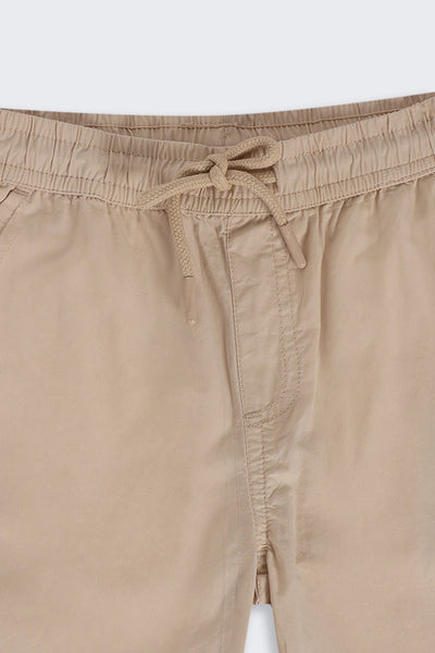 Tweens Boys Beige Essential Joggers