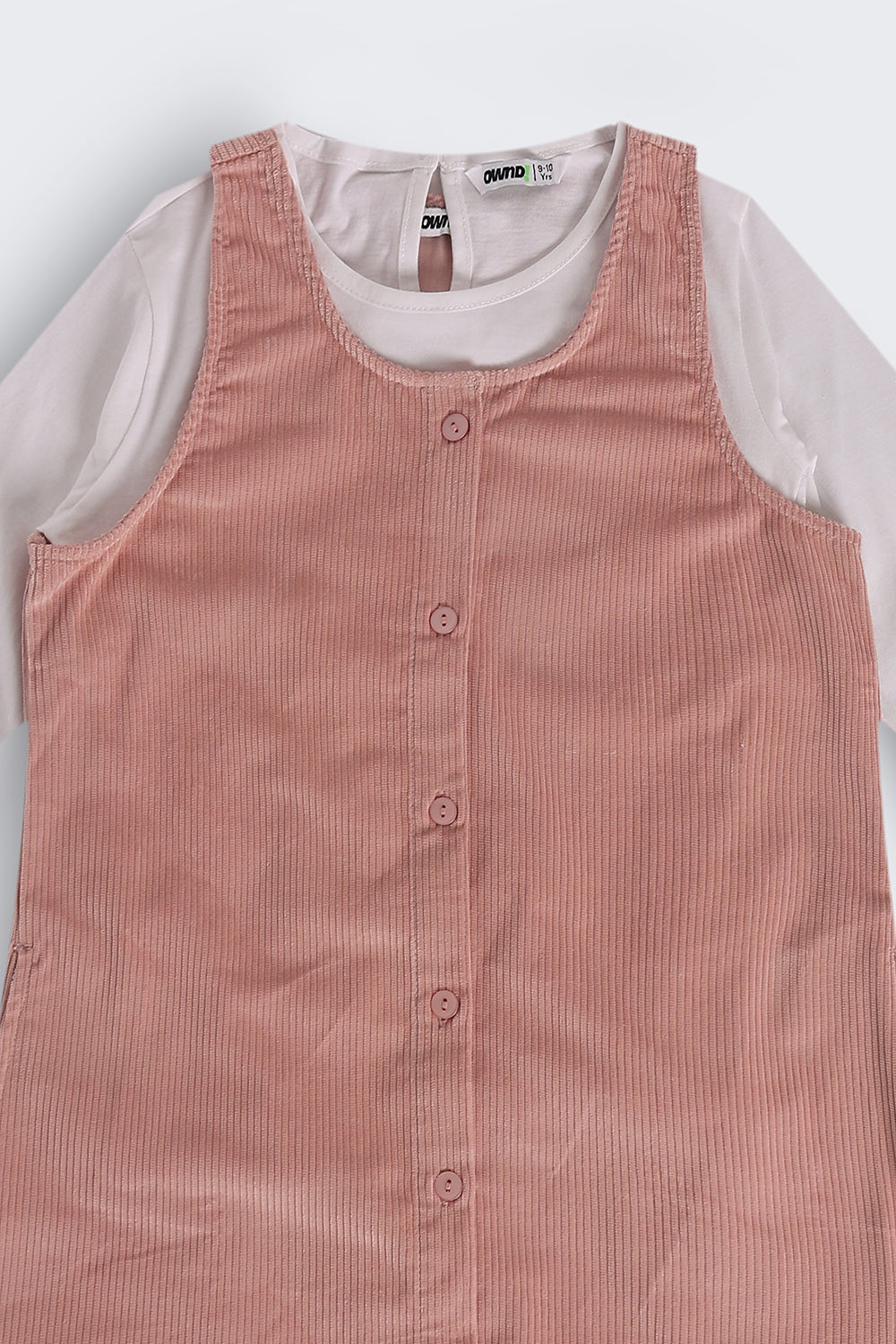Tweens Girls Pink Wear Regular Fit Dungaree With T-Shirt