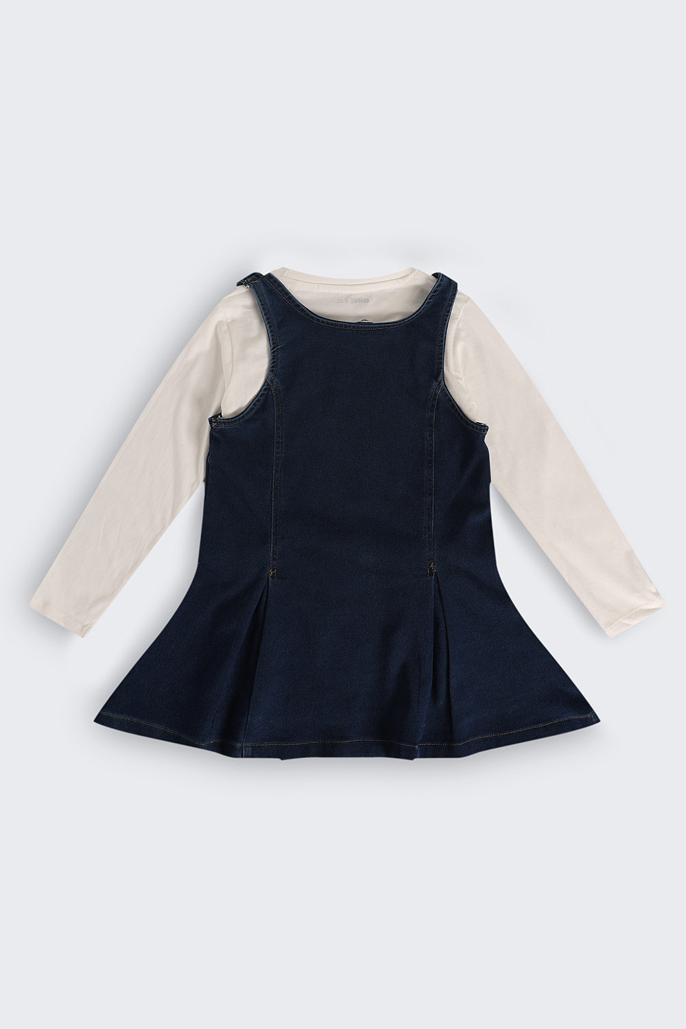 Tweens Girls Navy Wear Regular Fit Dungaree With T-Shirt