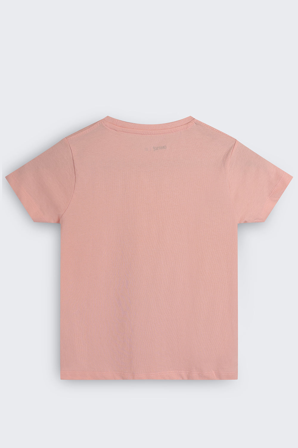 Tweens Girls Peach Graphic Regular Fit T-Shirt