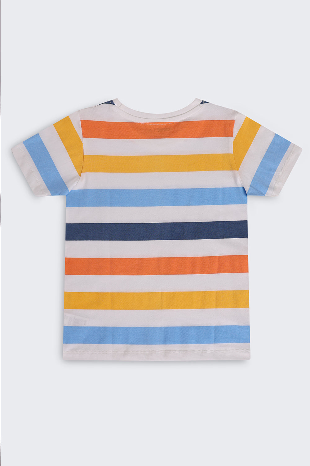 Multi Coloured Cotton Regular Fit T-Shirt For Boys