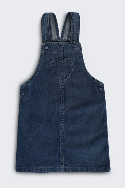Blue Wear Regular Fit Dungaree and T-Shirt For Infant Girls