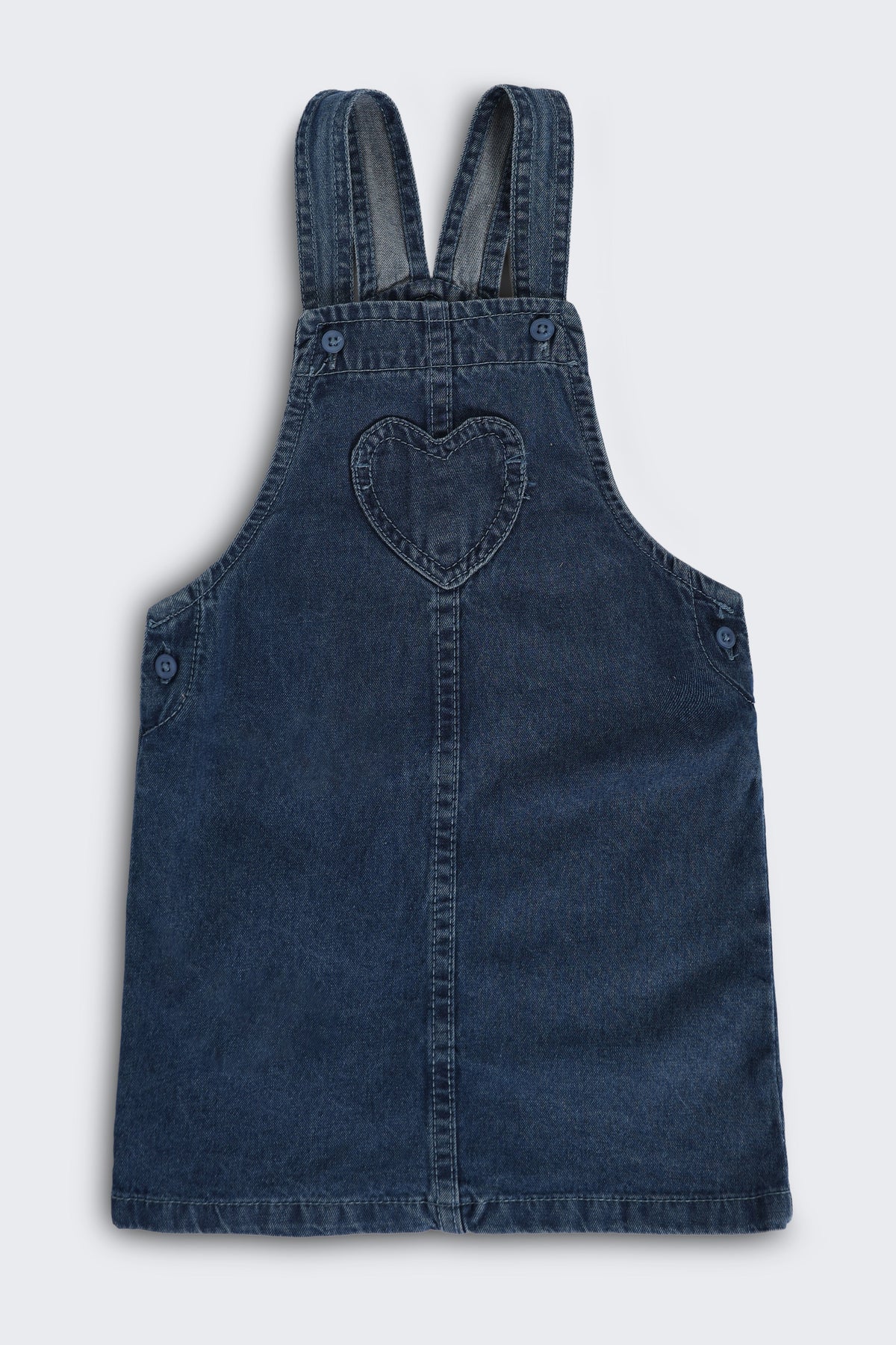 Blue Wear Regular Fit Dungaree and T-Shirt For Infant Girls
