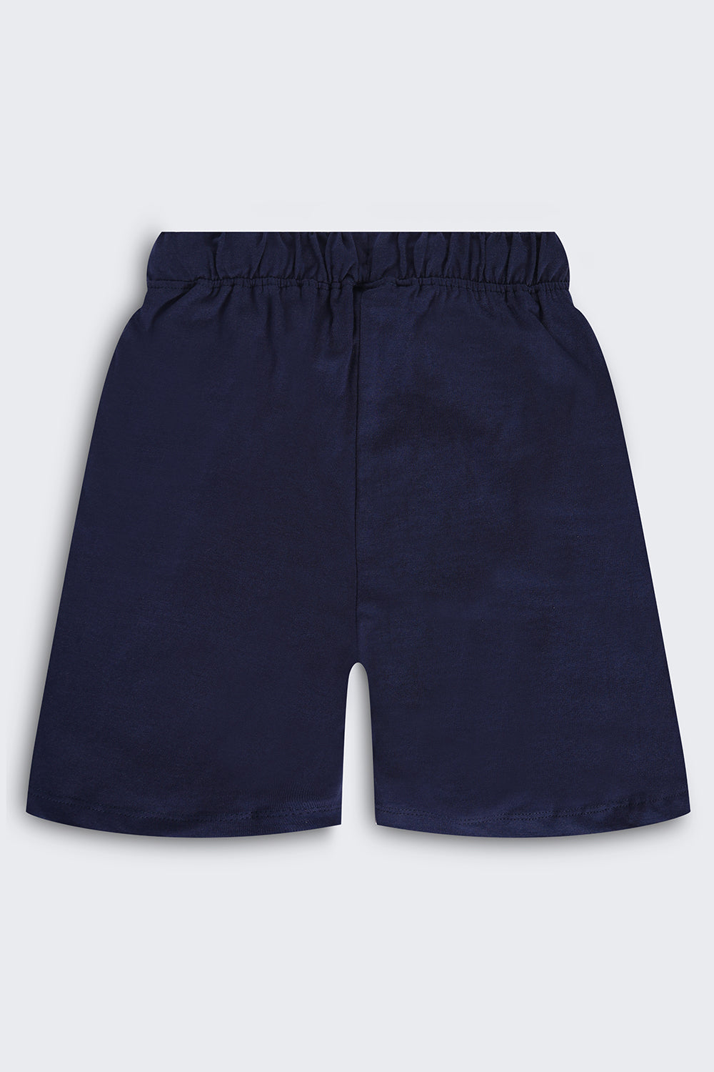 Navy Dinosaur Print Regular Fit Shorts With 2 Pocket For Boys
