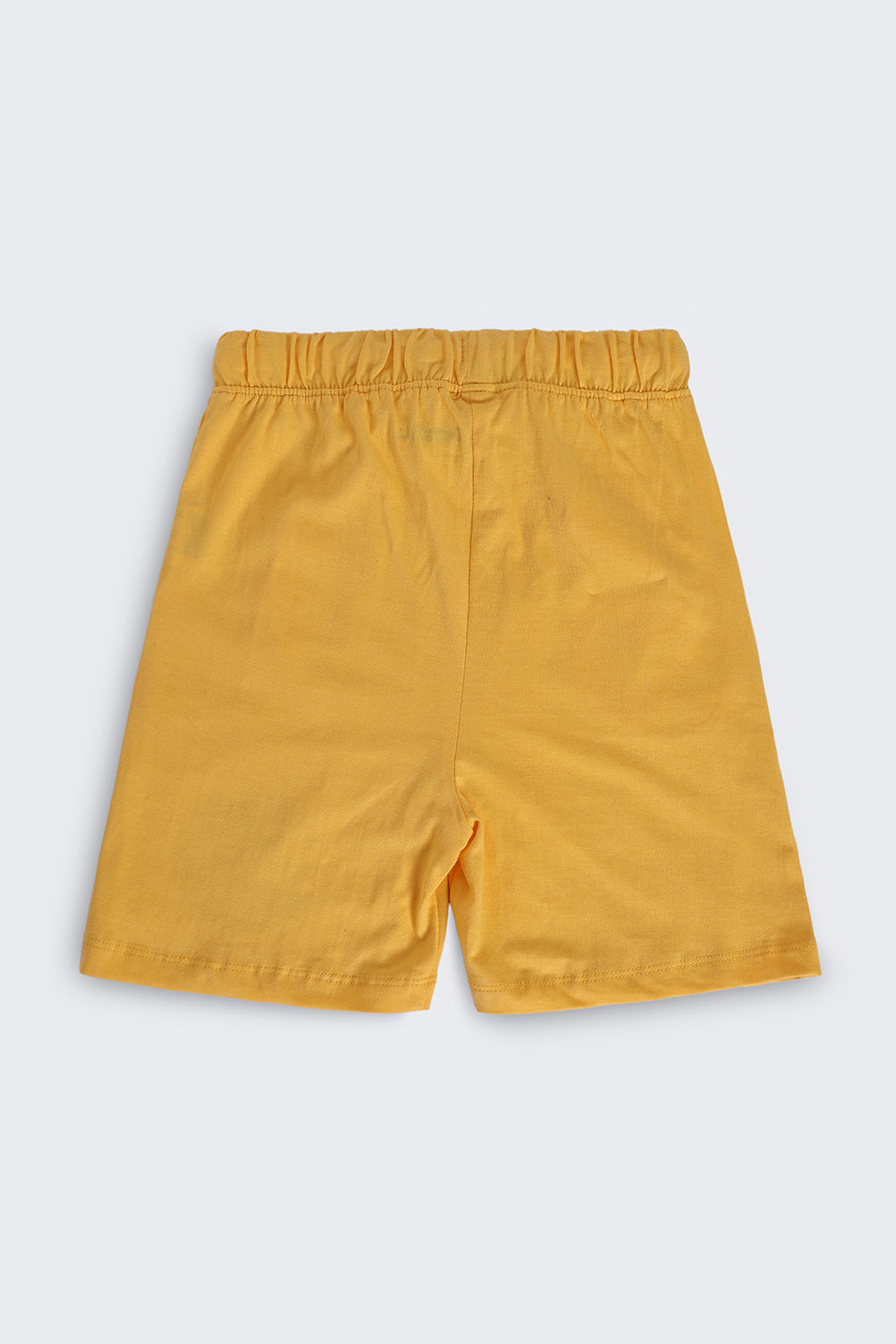 Yellow Regular Fit Shorts With 2 Pocket For Boys