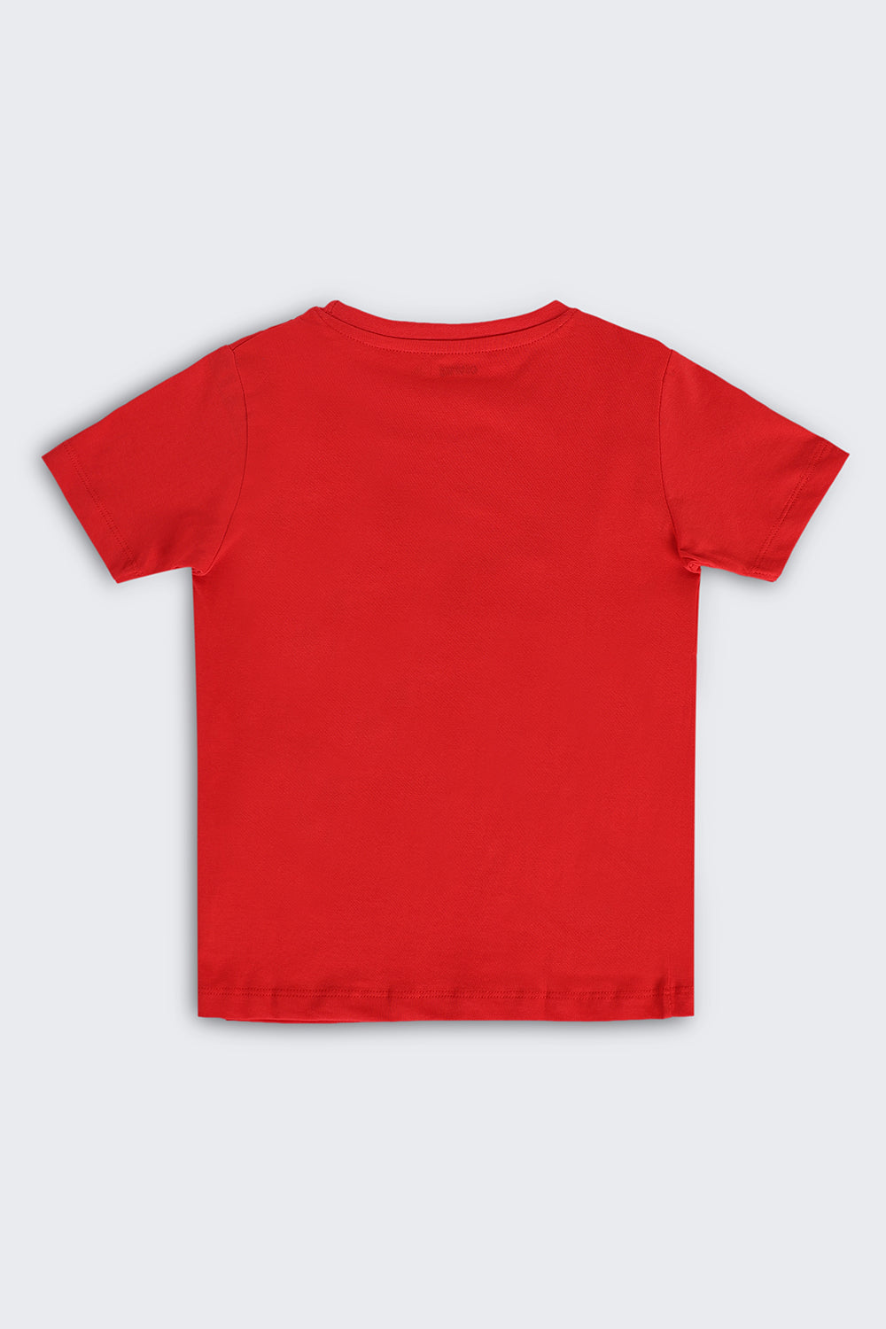 Red Cartoon Regular Fit T-Shirt For Boys