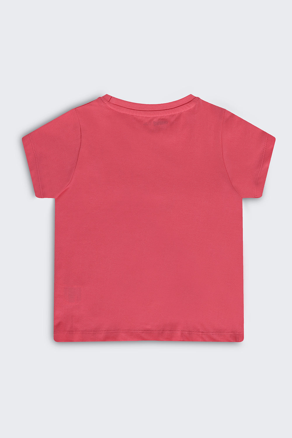 Pink Graphic Regular Fit T-Shirt For Girls