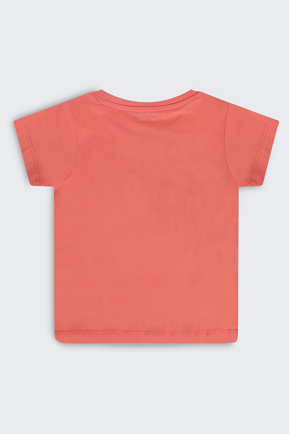 Orange Graphic Regular Fit T-Shirt For Girls