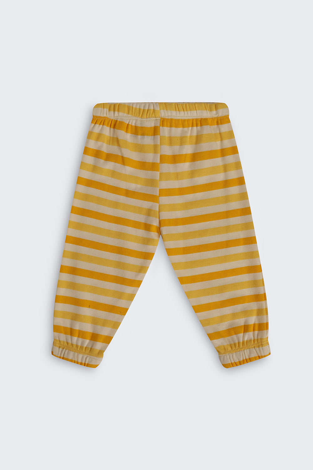 Yellow Cotton Regular Fit Co Ord Set For Infant Boys