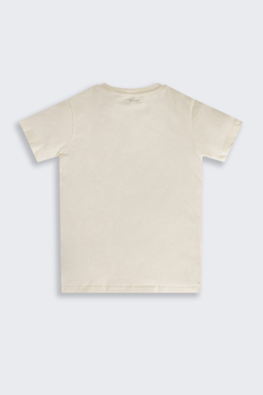 Cream Graphic Regular Fit T-Shirt For Tweens Boys