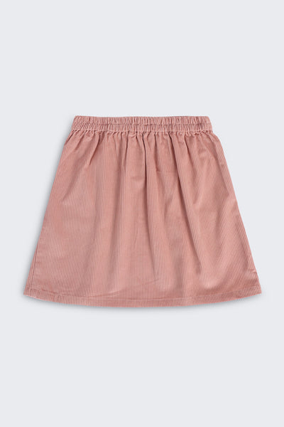 Pink Regular Fit Skirt With 2 Pocket For Tweens Girls