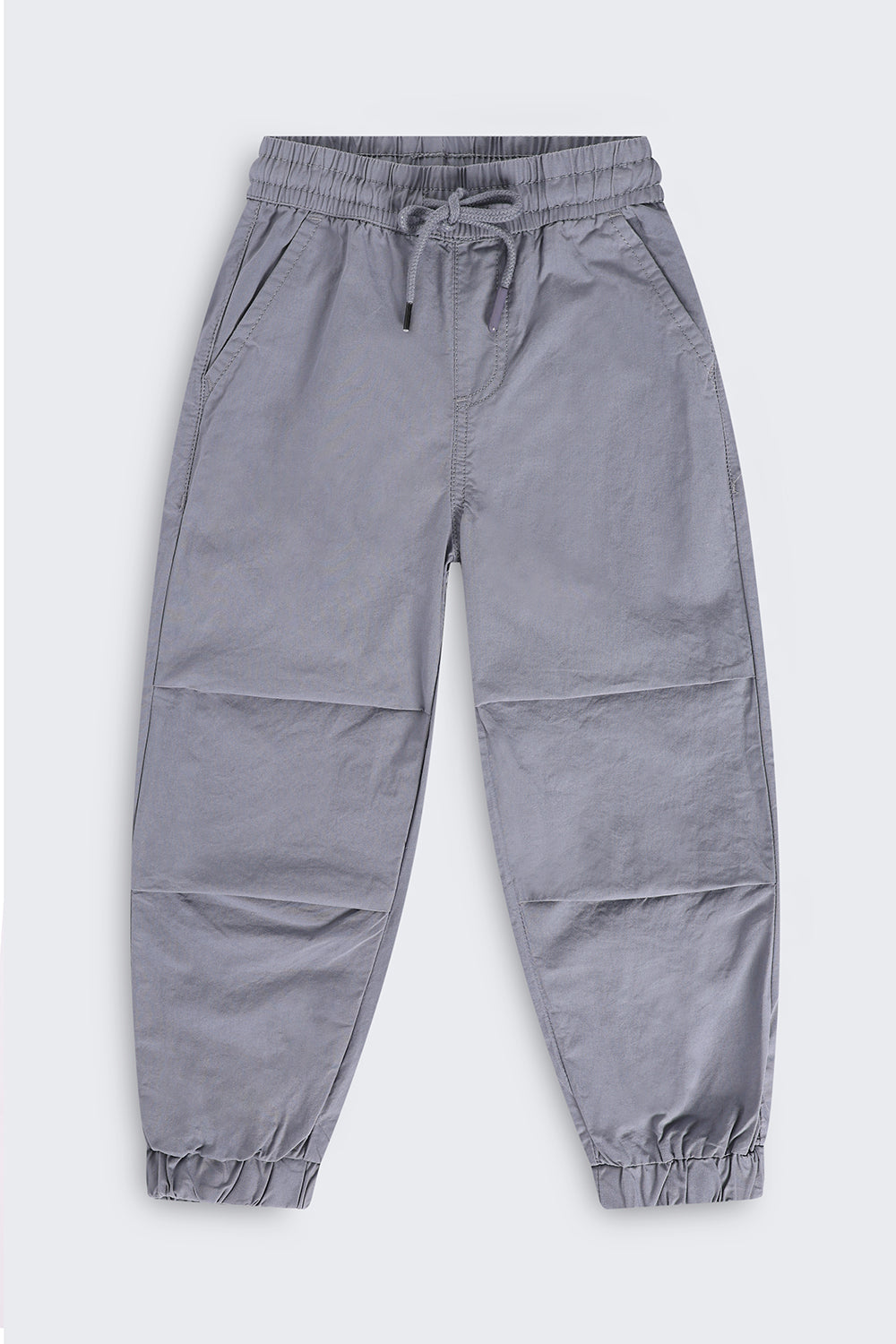 Boys Jogger Fit Grey Solid Jogger