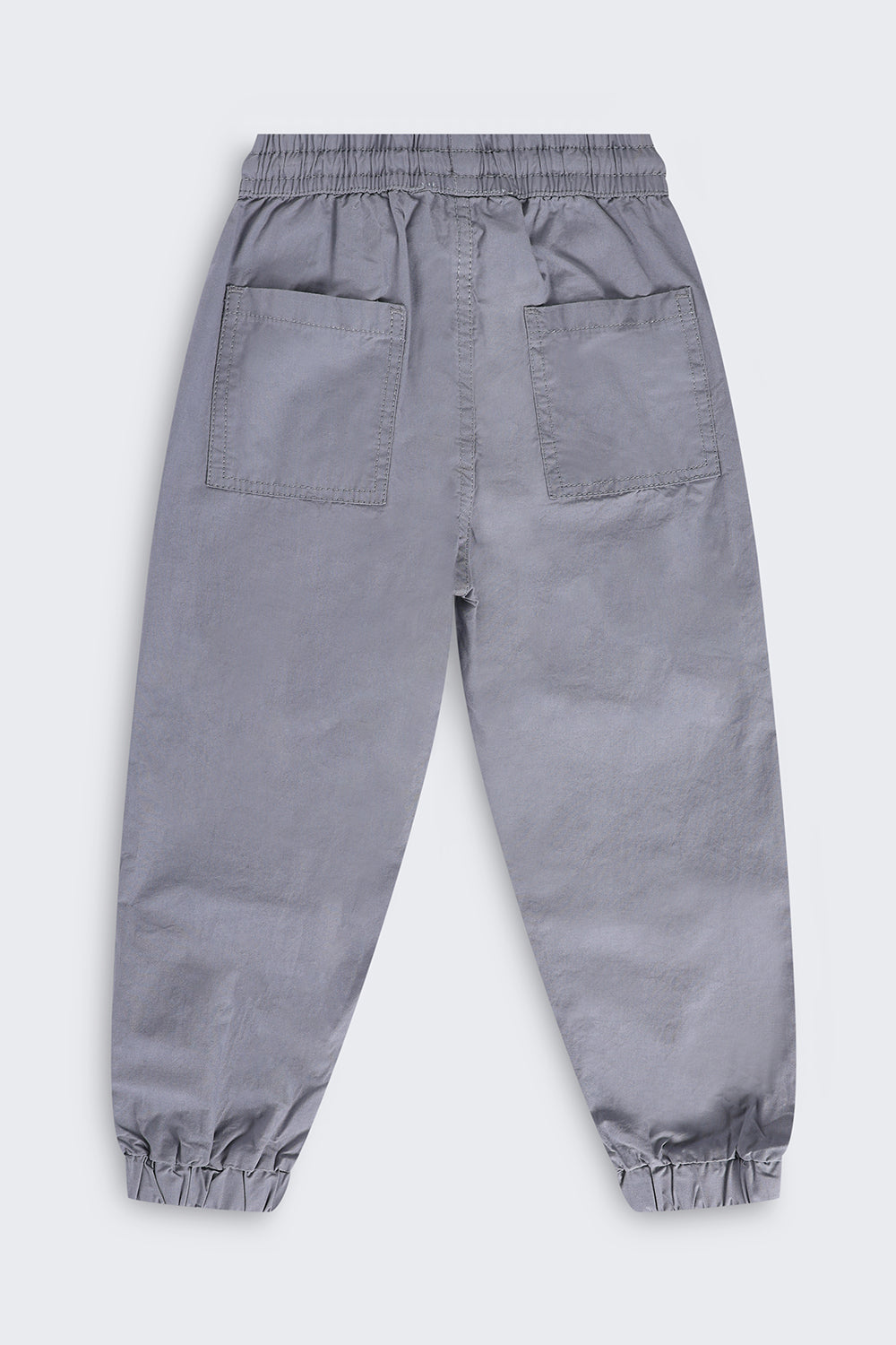 Boys Jogger Fit Grey Solid Jogger