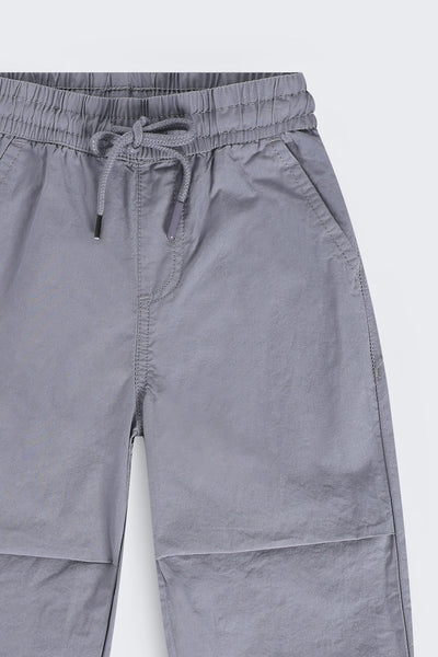 Boys Jogger Fit Grey Solid Jogger