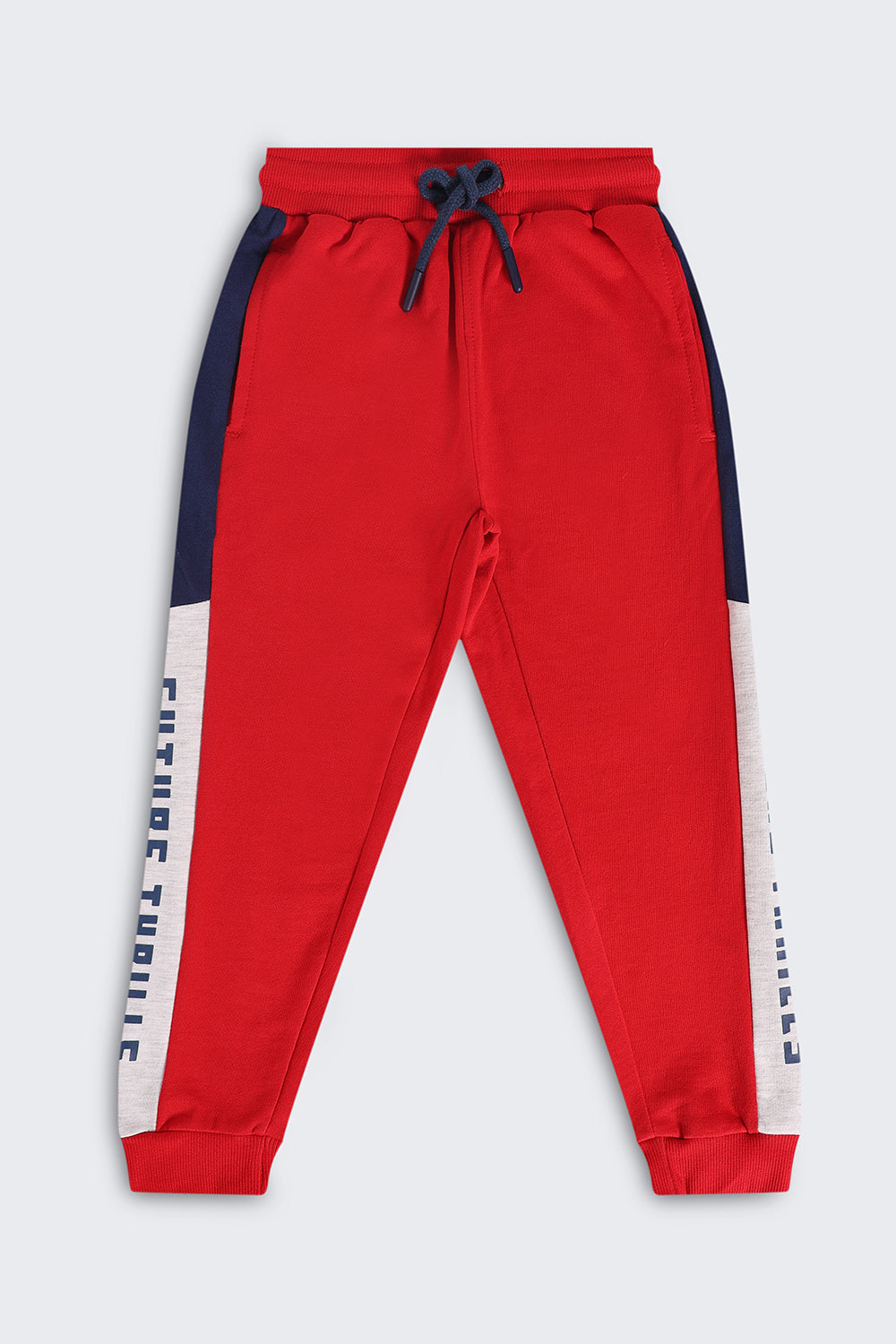 Boys Red Colourblocked Jogger