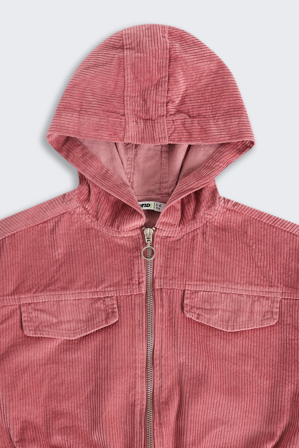 Girls Boxy Fit Pink Textured Jacket