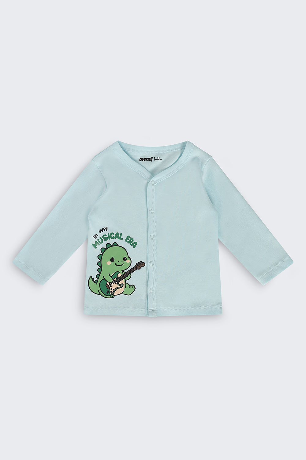 Infant Boys Regular Fit Light Blue Graphic Co-ord Set