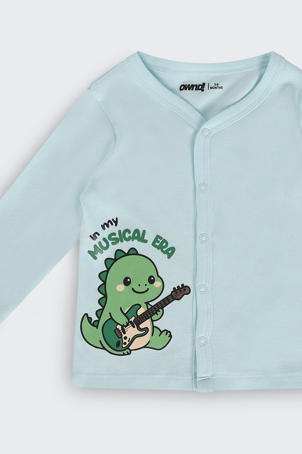 Infant Boys Regular Fit Light Blue Graphic Co-ord Set