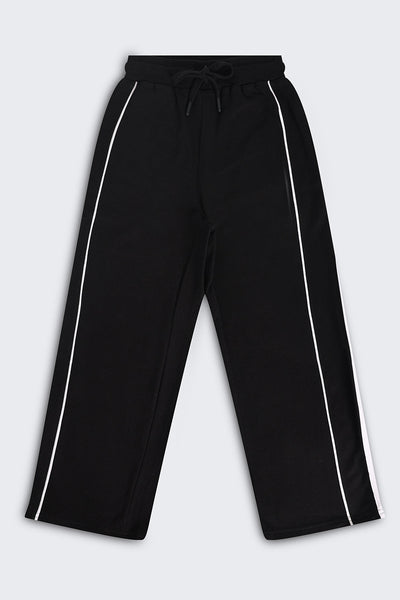Tweens Boys Black Solid Jogger