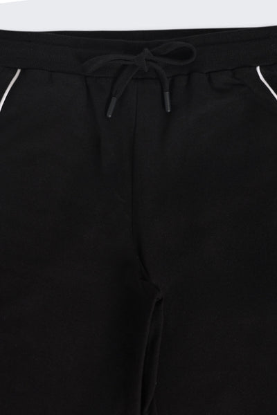 Tweens Boys Black Solid Jogger