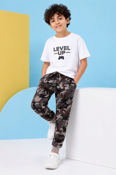 Tweens Boys Multi-coloured Camouflage Joggers