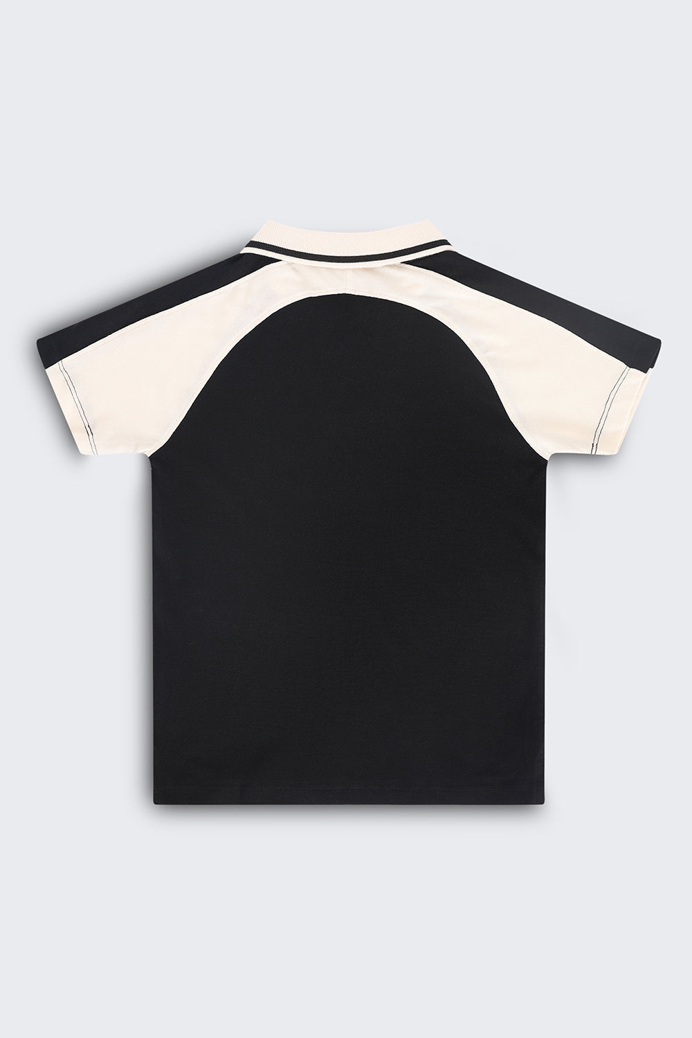 Tweens Boys Regular Fit Black Placement Design T-Shirt