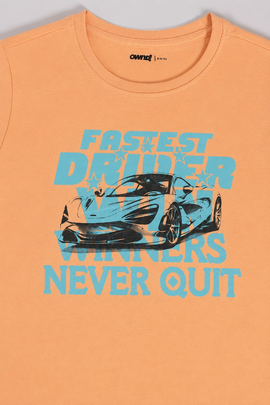 Tweens Boys Regular Fit Peach Graphic T-Shirt
