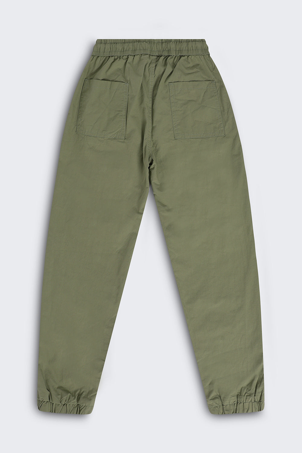 Tweens Boys Olive Solid Joggers