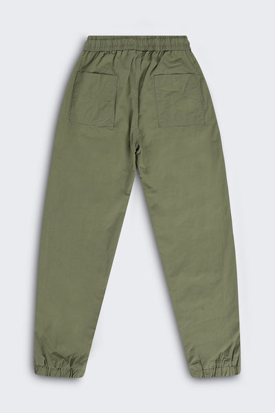 Tweens Boys Olive Solid Joggers
