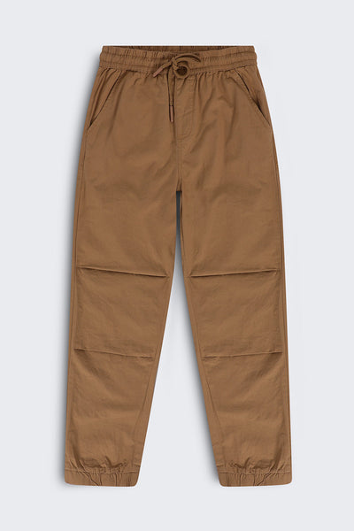 Tweens Boys Beige Solid Joggers