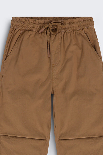 Tweens Boys Beige Solid Joggers