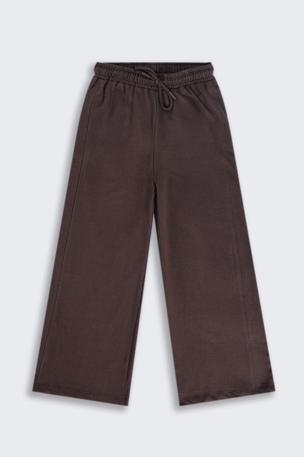 Tweens Girls Relaxed Fit Brown Solid Jogger