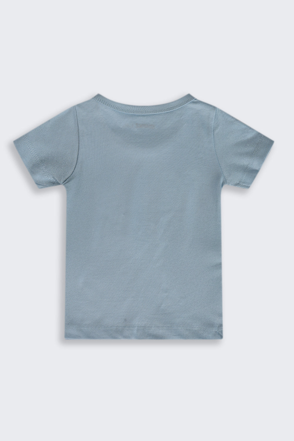 Infant Boys Regular Fit Blue Dino Graphic T-Shirt - Pack of 2