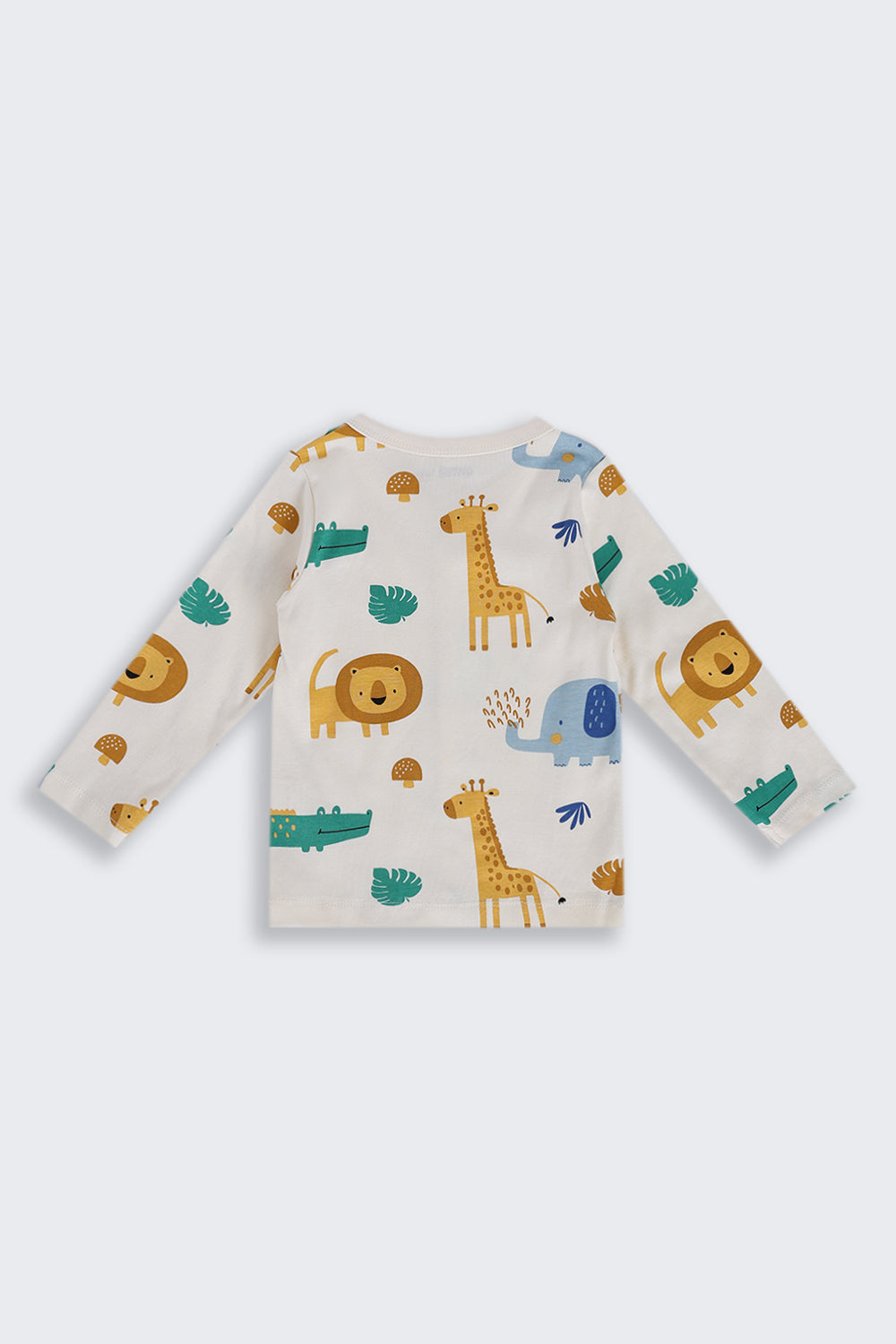 Infant Boys Regular Fit Cream Giraffe Graphic Co-ord Set