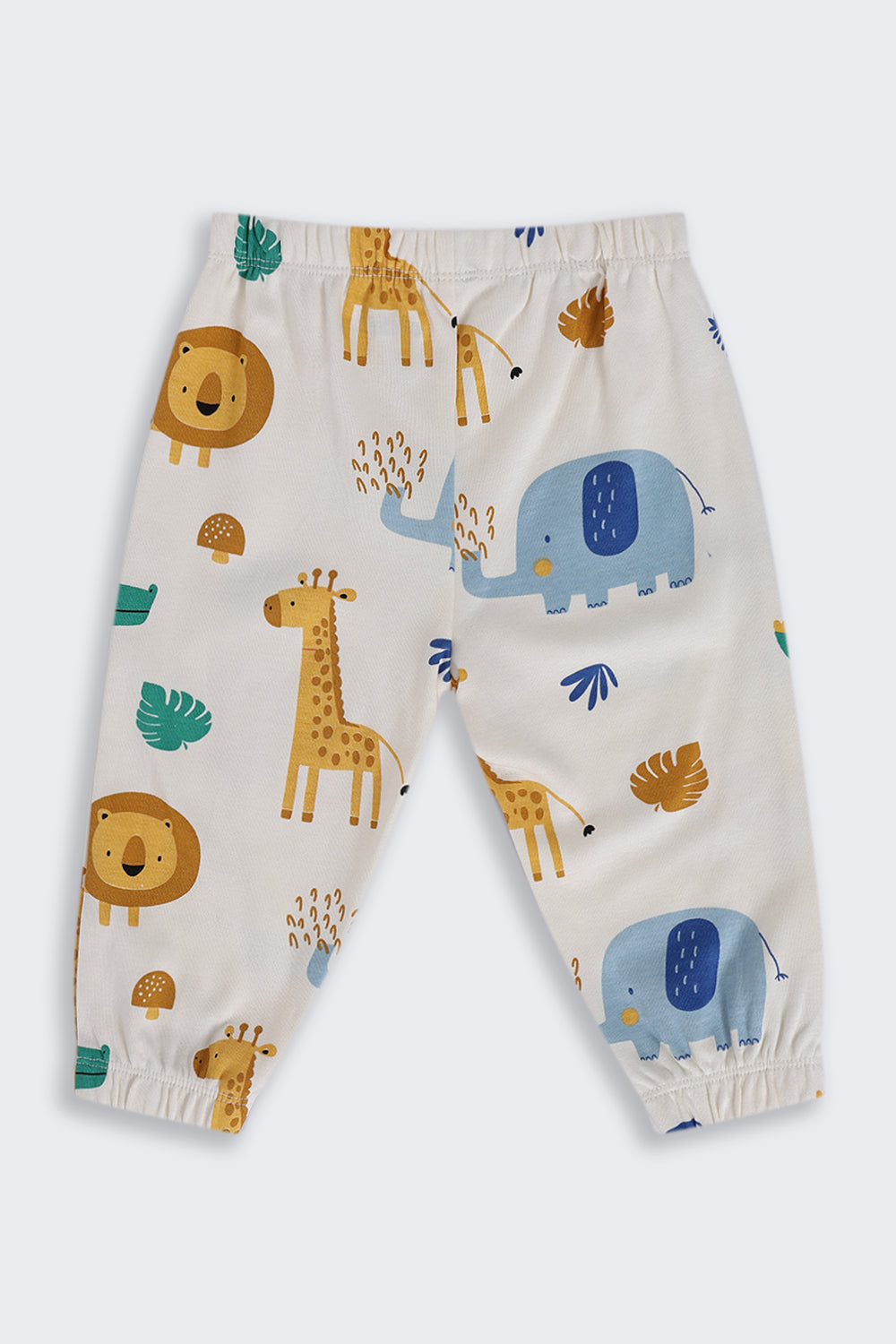 Infant Boys Regular Fit Cream Giraffe Graphic Co-ord Set