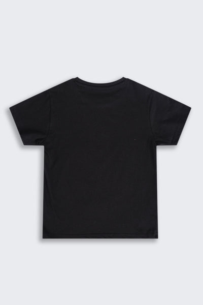 Tweens Girls Regular Fit Black Chilly Graphic T-Shirt