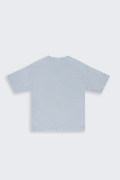 Tweens Boys Light Blue Basketball Graphic Printed T-Shirt