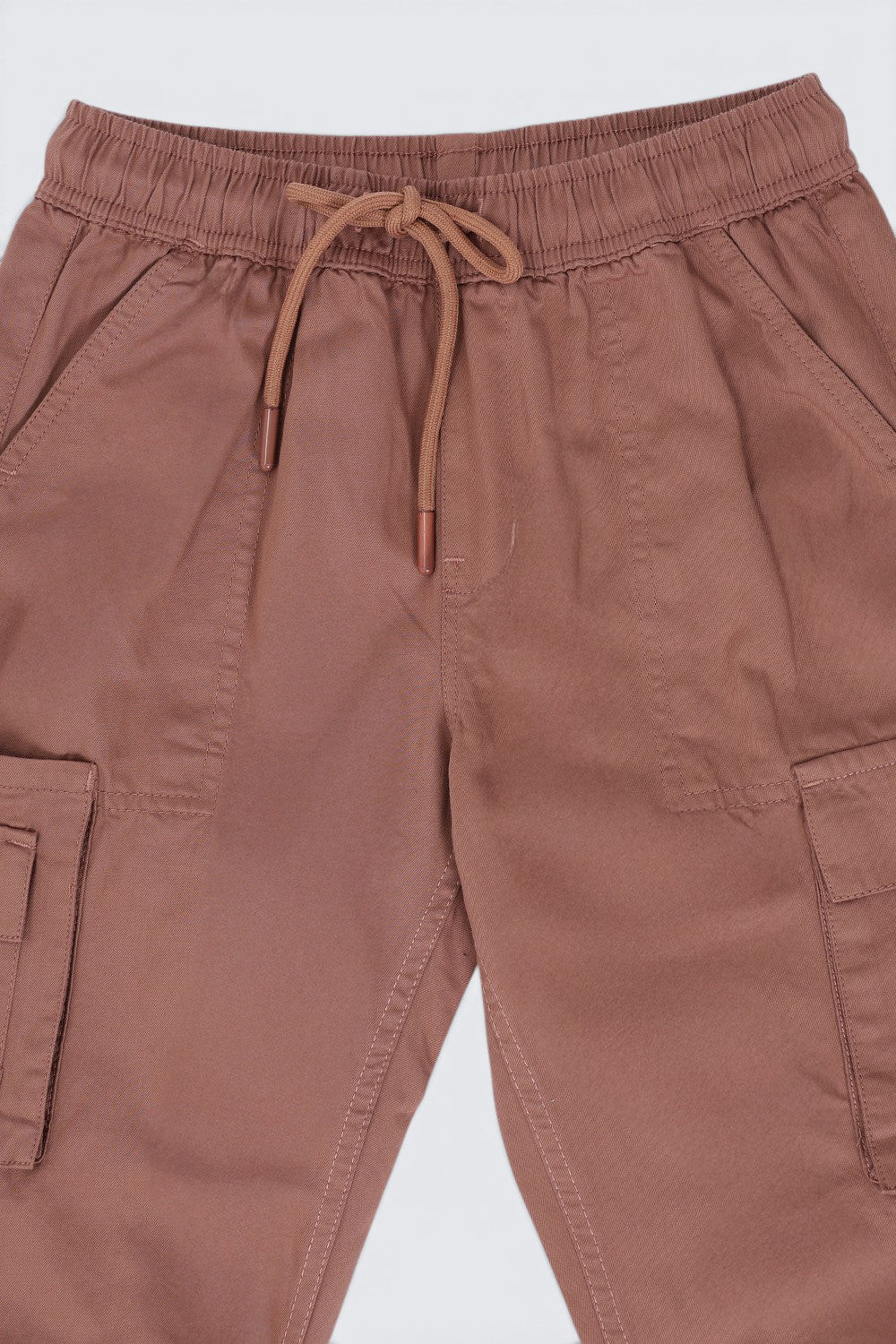 Tweens Boys Brown Cargo Jogger Pant