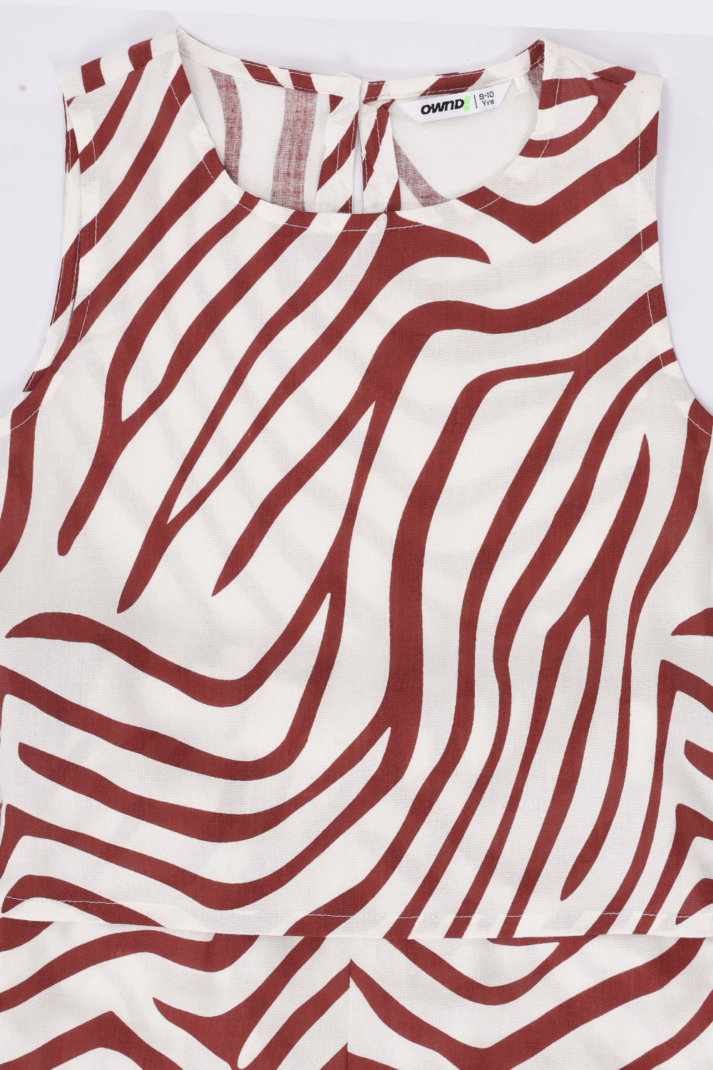 Tweens Girls Brown Zebra Print Co-Ord Set