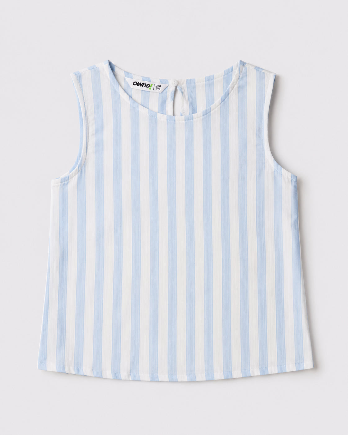 Tweens Girls Light Blue Striped Co-ord Set