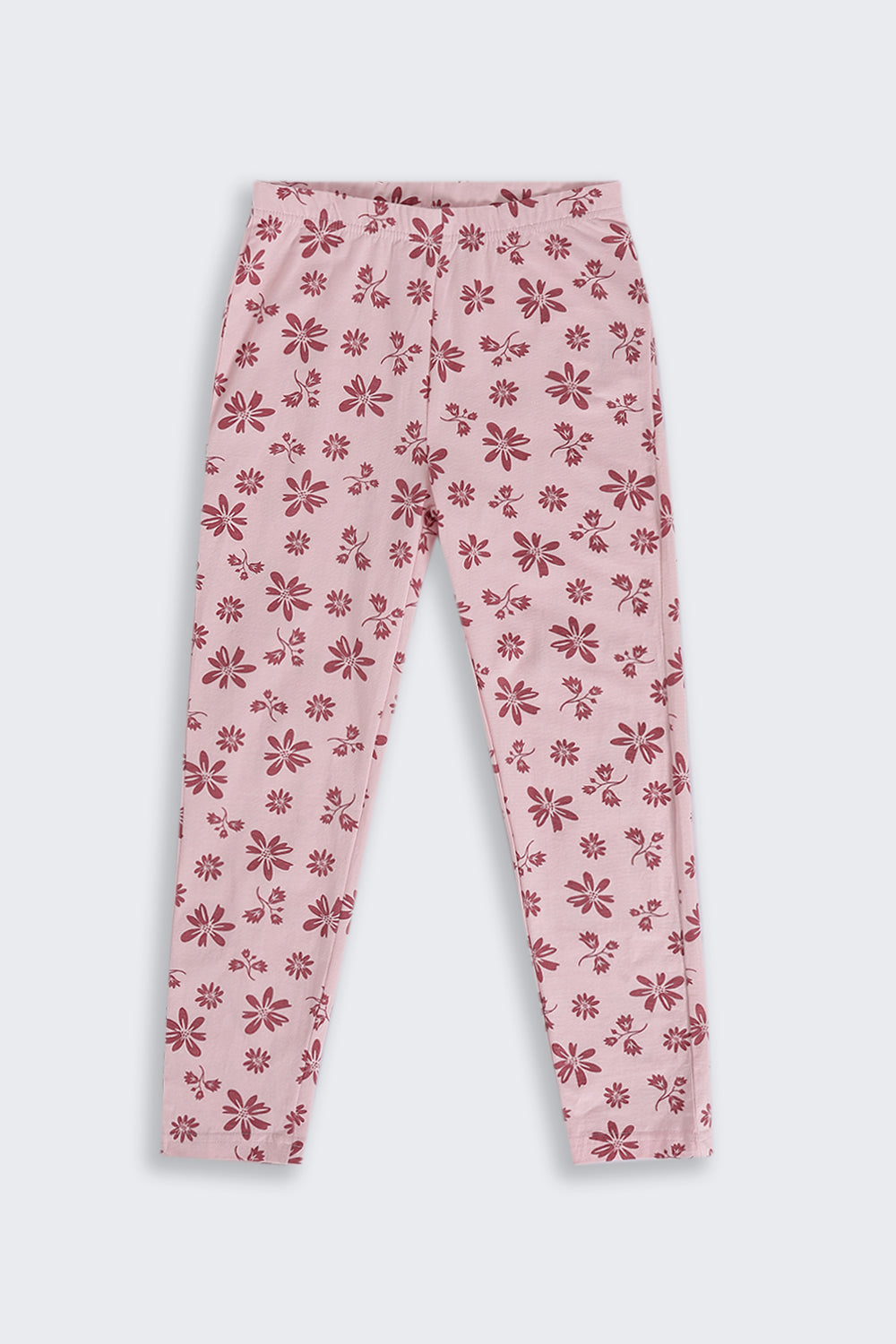 Tweens Girls Regular Fit Pink Floral Legging