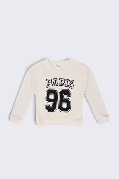 Tweens Girls Off White Paris 96 Graphic Sweatshirt