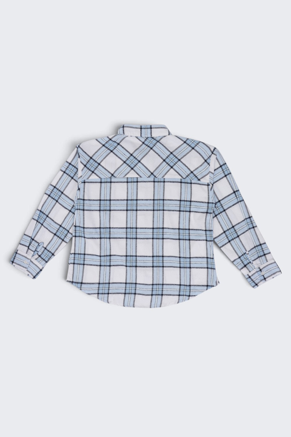 Tweens Girls Light Blue Checked Casual Shirt