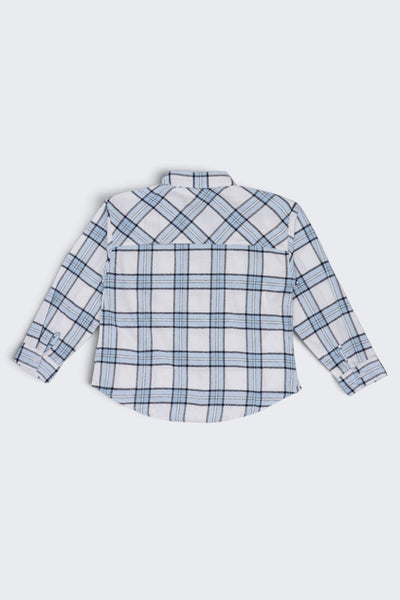 Tweens Girls Light Blue Checked Casual Shirt