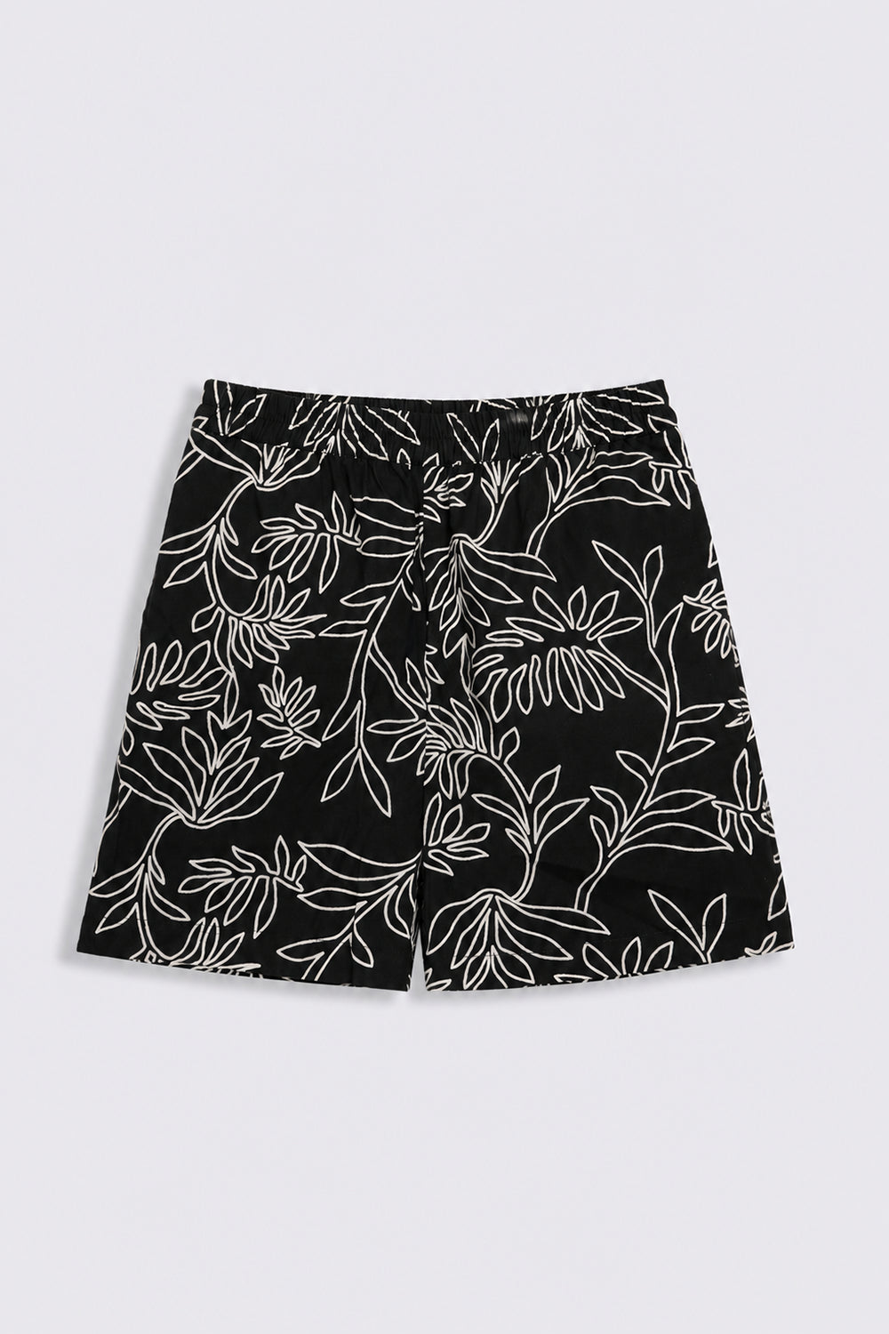 Tweens Girls Regular Fit Black Tropical Co-ord Set
