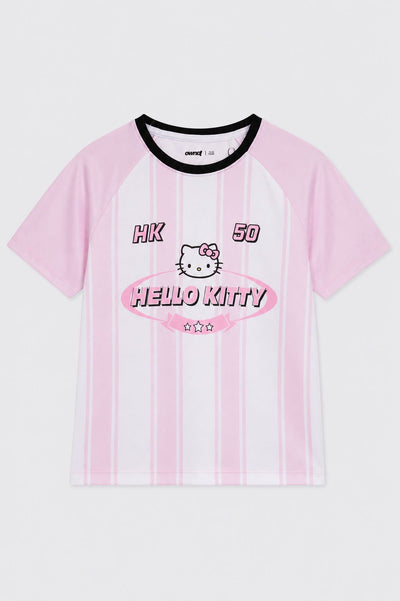 Tweens Girls Boxy Fit Pink Hello Kitty T-Shirt